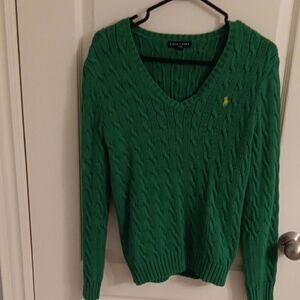 Ralph Lauren Emerald V-Neck Sweater